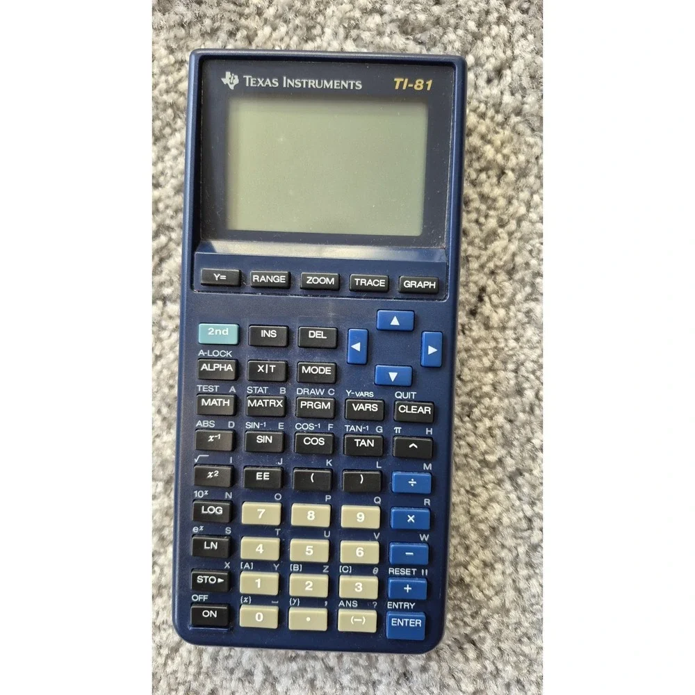 Texas Instruments TI-81 GRAPHING CALCULATOR with Cover -‎ Fully Tested
